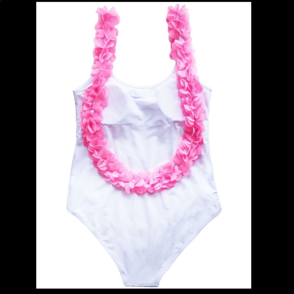Goodnight Macaroon ‘Eve’ Pink Feather One Piece